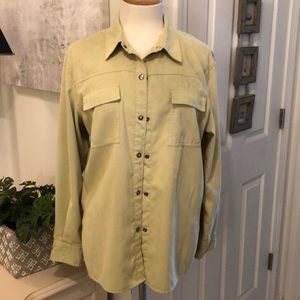 CHICOS SZ 2 SNAP CLOSURE JACKET.